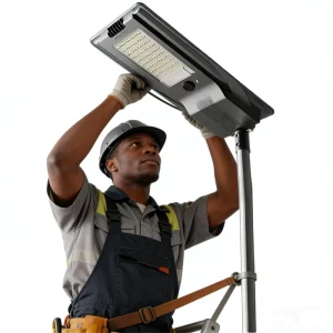 MPPT Hybrid Smart All-in-One Solar Street Light 200W Outdoor Aluminum Road Light 60AH 75AH