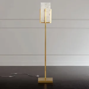 MSZ Designer American Luxury Modern Iron Marble LED E27 Dimmable High CRI 85 Floor Lamp 50000 Hours Lifespan for Bedroom Living