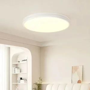 Macaron Iron and Acrylic Ultra-Thin LED Remote-Control Ceiling Light with CRI 95 for Bedroom and Children’s Room