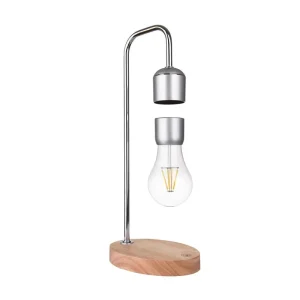 Magnetic LED Light Desk Lamp with Wireless Charging Base Levitating Lamp Bulb Bedside