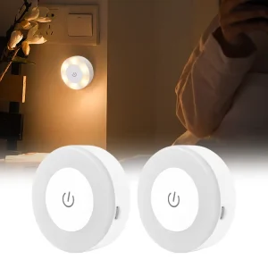 Magnetic LED Night Light Type-C Rechargeable Dimmable 3 Modes Touch Sensor Wall Lamp for Bedroom Wardrobe