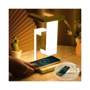 Magnetic Levitating LED Desktop Night Light, Warm White, Wireless Phone Charging