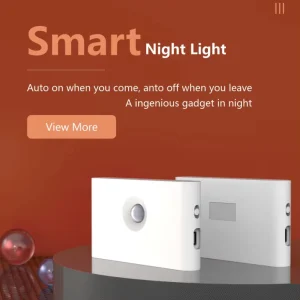 Magnetic PIR Motion Sensor Mini LED Night Light Bedside Table Lamp for Kids