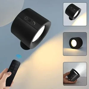 Magnetic USB Rechargeable Motion Sensor Night Light, Battery Operated, for Stairs, Bathroom, Hallway, and Toilet