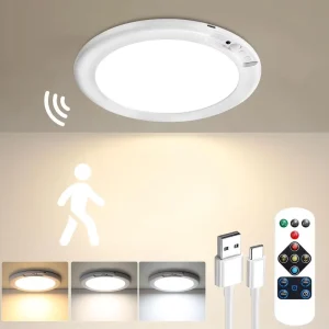 Magnetic Wireless Ceiling Lights Battery Operated Closet Light LED Shower Lights for Stairs Pantry Hallway Porch