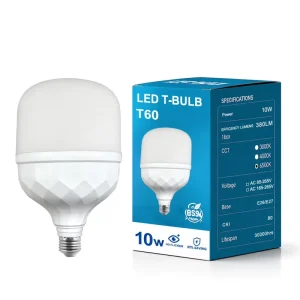 Manufacturer Direct LED T Bulb SMD2835 DOB Chip E27 B22 20W 30W 40W 50W 2700K 6500K for Residential Supermarket Lighting Supply