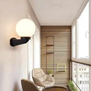 Manufacturer In Stock Plastic Round Ball LED Wall Lamp Creative Corridor Lamp Fence Lamp Outdoor Courtyard Lighting
