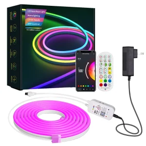 Manufacturer RGB Flexible Soft Strip Waterproof Smart RGBIC Neon LED Lights for Home Bedroom