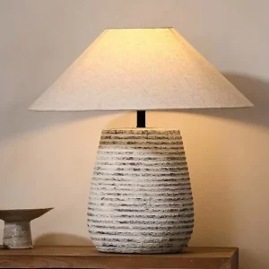 Manufacturers Direct Pottery Table Lamp Homestays Retro Simple Zen Hotel Living Room Bedroom Ceramic Table Lamp
