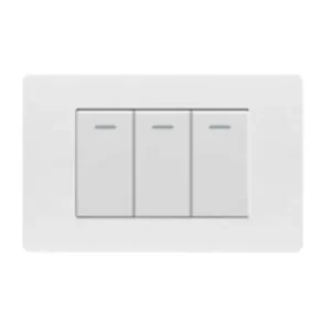 Manufacturers Electrical Light Switches and Sockets Premium Pc Material Home Wall Switch 3 Gang 1 Way Switch