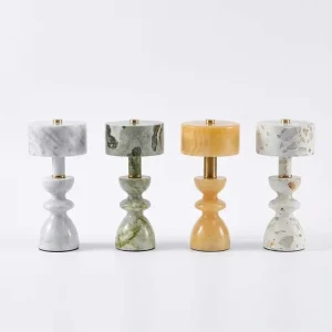 Marble Nordic Simple Hotel Table Lamp Homestay Decor Touch Switch Rechargeable Marble Desk Lamps