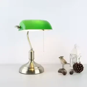 Marrakech Mosaic Glass Tiffany Style Bankers Desk Table Lamp Decor for Bedroom House Bedside Nightstand Home Office