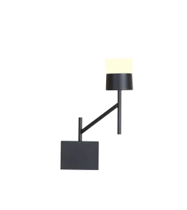 Masivel Modern LED Wall Lamps Black Metal Wall Sconce for Hotel Bedroom Living Room