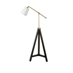Matte Black Living Room Hotel Bedroom Bedside Standing Tripod Floor Lamp