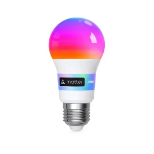 Matter Smart LED Bulb E14/E27/G10 RGB+CCT WiFi Voice-Control Color-Changing Dimmable