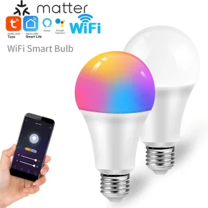 Matter Smart Light Bulb RGB Voice-Controlled Smart Home Light