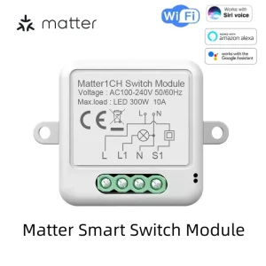 Matter Smart Switch Module, WiFi Wireless Remote DIY Relay, 1/2/3/4 Gang