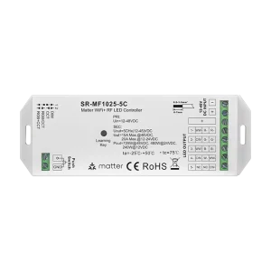 Matter over WiFi RGB CCT RF 4-in-1 LED Controller with DIM CCT RGB RF Remotes Wall Switches Kinetic Self-Powered Switch