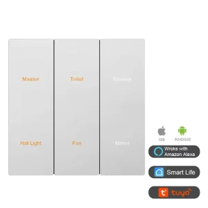 Mechanical Switch 1 4 Gang Touch Smart Home Automation Remote Control Switches Smart Panel WiFi Wall Light
