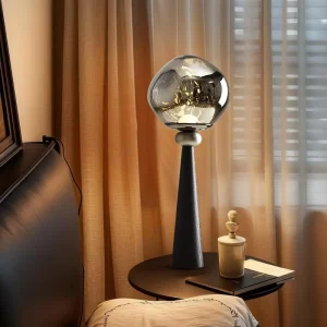 Mercury Lava Texture Floor Lamp Luxury Light Luxury Ambient Standing Lamp for Living Room Sofa Side Bedroom Bedside