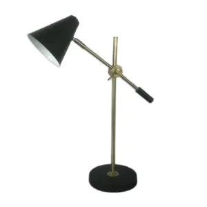 Metal Desk Lamp Adjustable Goose Neck Table Lamp Eye-Caring Study Desk Lamps for Bedroom Study Room and Office