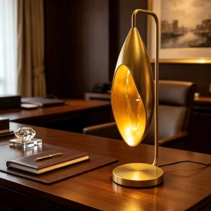 Metal Desk Lamp Adjustable Reading Light Hotel Room Table Lamp Architect Style Lamp LED Task Light AC Powered Dimmable
