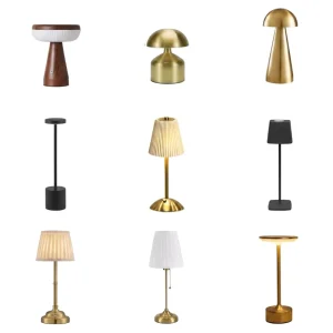 Metal Lampe De Table Rechargeable Touch Cordless LED Table Lamp