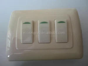 Mexico American Standard White 10A 1 Gang 3 Pin Wall Switch Socket 125V Max