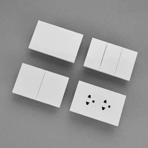 Mexico South America HK Series Edge to Edge Flat Big Panel House Switch and Socket Frameless Wall Light Switch ZA Electric