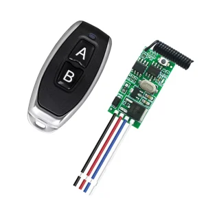 Micro Wireless Remote Control Switch Automatic Learning Code for DC 3.6V/6V/12V/24V Motor Forward/Reverse Module