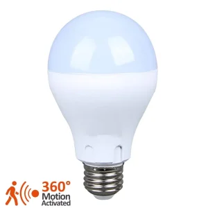 Microwave Motion Sensor LED Light Bulb A19 4W/7W E26/E27/B22 AC 110-220V Plastic Dimmable