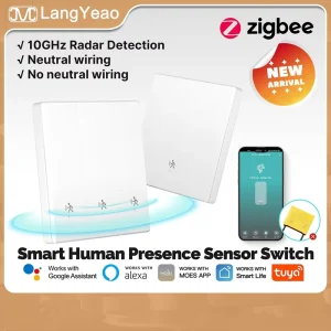 Microwave Motion Sensor Light Switch Zigbee Radar Detector 10A 110-250V