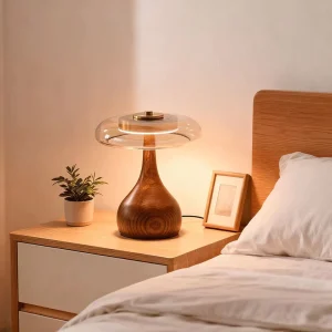 Mid Century Modern Vintage Table Lamp Creative Minimalist Warm Study Hotel Decorative Ambient Light