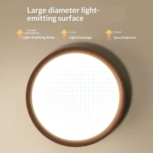 Mid century Style Ultra thin Surface mounted LED Ceiling Light Zinc Alloy Base 6500K Cool White Ra 90 Living Room No Light