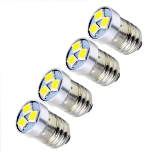 Mini 1W LED Bulbs BA9S P13.5 E10 6V Indicator Light Flashlight Replacement Bulb Hotel Use Work Lamps