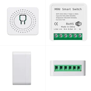 Mini DIY WiFi Smart Switch Module, Neutral Wire Required, 2-Way Timer