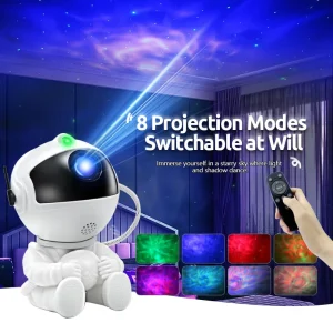 Mini Galaxy Star Projector LED Nebula Atmosphere Night Light Lamp for Living Room and Kids
