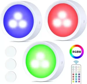 Mini LED Cabinet Light with Sensor Control, ABS Material, AAA Battery Operated for Wardrobe Use