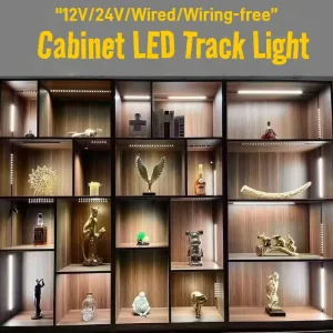 Mini Magnetic Track Lights 12V 24V Anti Glare LED Spotlight for Recessed Under Cabinet and Wine Cabinet Lighting High CRI 90+