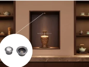 Mini Recessed LED Spotlight for Cabinet Display Lighting with 20mm Cutout and 25-Degree Beam YB5061-0