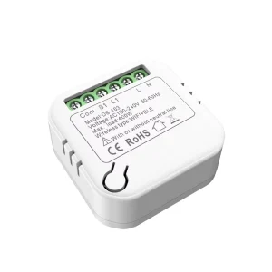 Mini WiFi BLE 400W Smart Switch Module, PC Material, No Neutral Wire Required