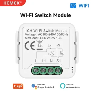 Mini WiFi Switch Module 2-Way Control Mechanical Switch Hidden Installation