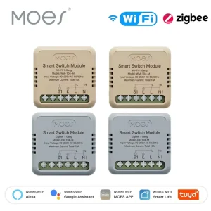 Mini WiFi Zigbee Smart Switch Module DIY Light Switch 1/2 Gang Remote Control IP20