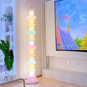 Minimalist Creative Nordic Colorful Corner LED Floor Lamp for Hotel Living Room