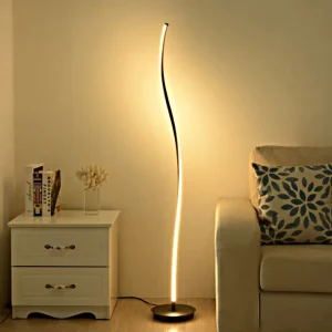 Minimalist Dimmable LED Reading Floor Lamp Arc Standing Lamp for Living Room Bedroom