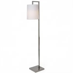 Minimalist E26 Floor Lamp Metal Fabric Shade Standing Light Modern Tall Floor Lamp for Living Room Bedroom