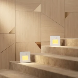 Minimalist Motion Sensor Wall Lamp 1W Aluminum Recessed Hidden LED Stair Light for Home Corridor