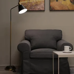 Minimalist Solid Brass and Marble Floor Lamp Novel Design Copper Floor Lamp Floor Lamps for Living Room Decor