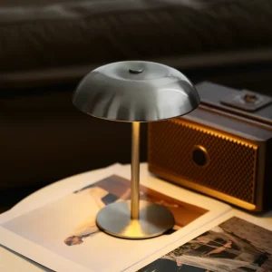Minimalist White LED Flexible Touch Control Rechargeable Aluminum Table Lamp DC E26 Modern Mushroom for Home Hotel Use