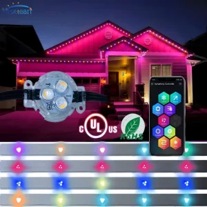 Misrabbit DC12V 30MM 0.96w Gemstone Christmas Outdoor Permanent Light with Smart Wifi Controller IP68 and Track